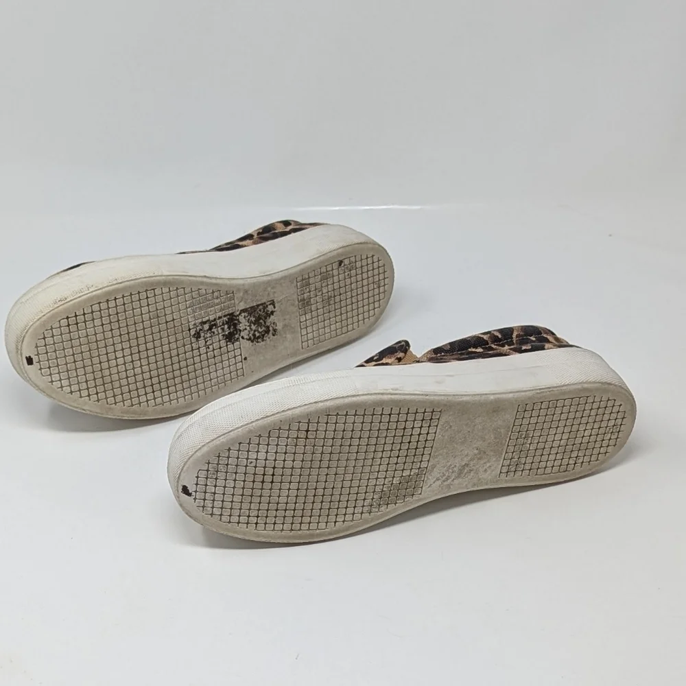 Steve Madden Sneakers Gills Slip-On Leopard Print Womens Size 8 - Picture 5 of 8